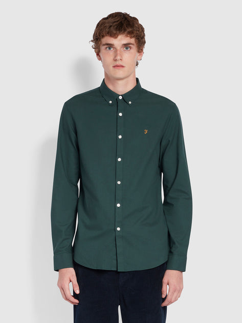 Brewer Shirt In Green | Farah® Online