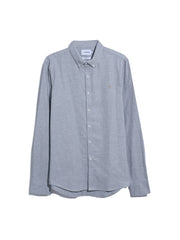 Alban Slim Fit Shirt In Grey Marl