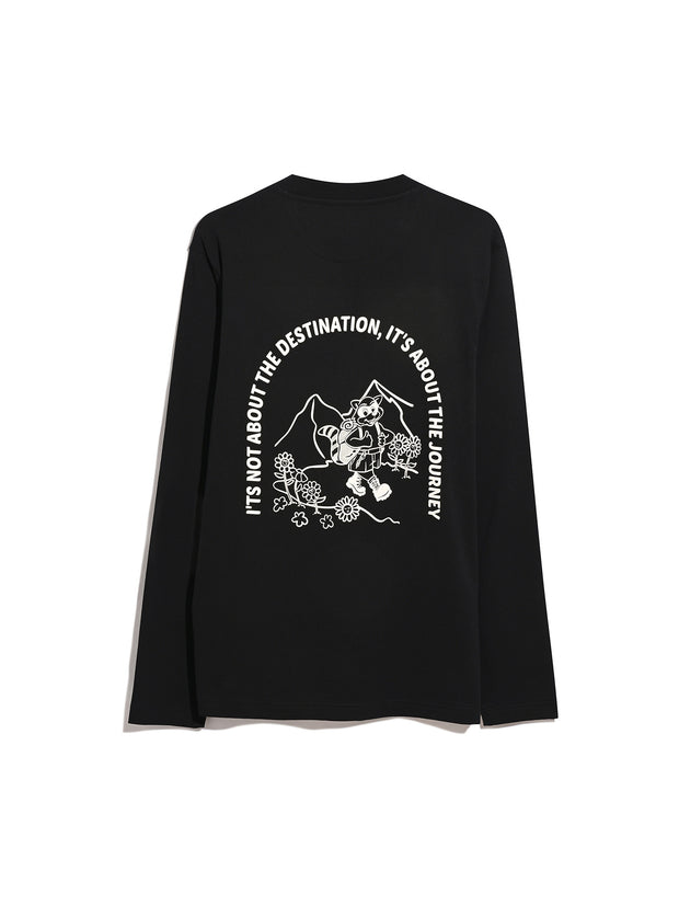 Grays Long Sleeve Graphic T-Shirt In Black