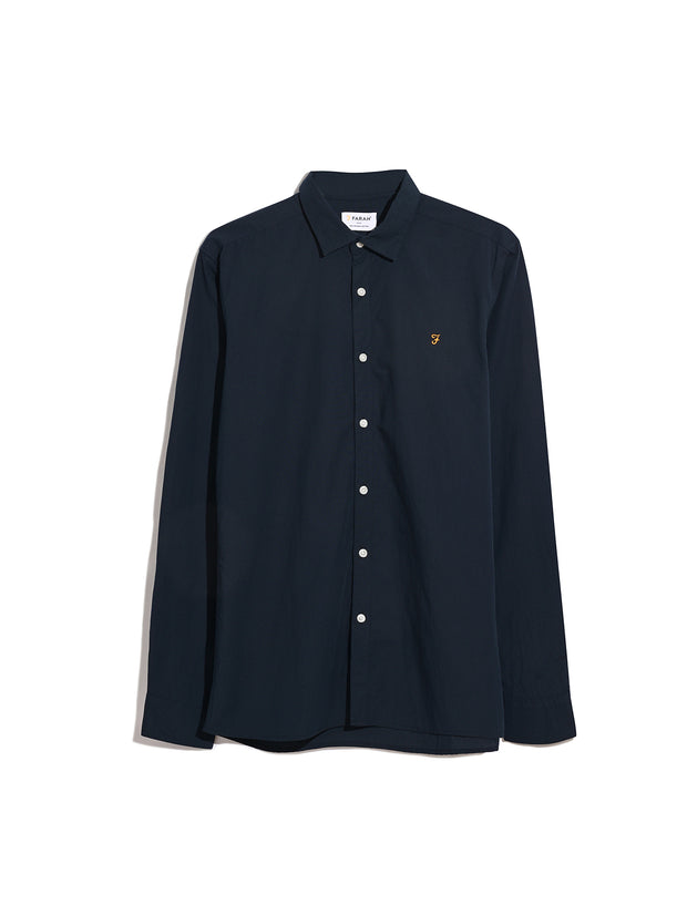 Yorke Slim Fit Shirt In True Navy