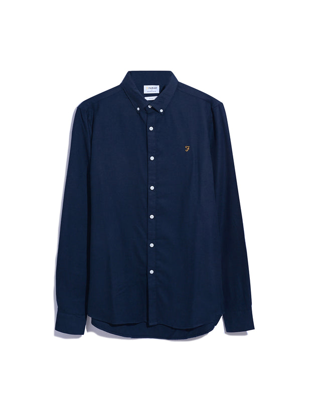 Alban Slim Fit Shirt In True Navy