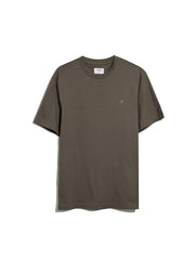 Danny Regular Fit Organic Cotton T-Shirt In Mushroom Grey