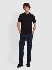 Blanes Organic Cotton Polo Shirt In Black