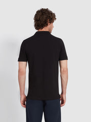 Blanes Organic Cotton Polo Shirt In Black