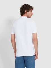 Blanes Polo ajustée en coton biologique - White