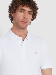 Blanes Organic Cotton Polo Shirt In White