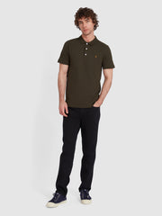 Blanes Organic Cotton Polo Shirt In Evergreen