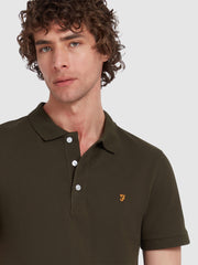 Blanes Organic Cotton Polo Shirt In Evergreen