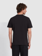 Danny Regular Fit Organic Cotton T-Shirt In Black