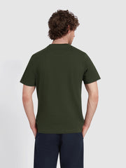 Danny Regular Fit Organic Cotton T-Shirt In Evergreen