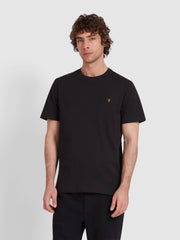 Danny Regular Fit Organic Cotton T-Shirt In Black