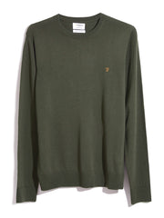 Mullen Merino Wool Crew Neck Sweater In Rosemary