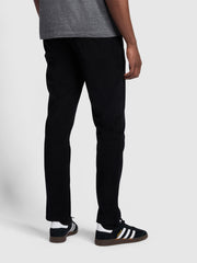 Elm Slim Fit Cord Trousers In Black