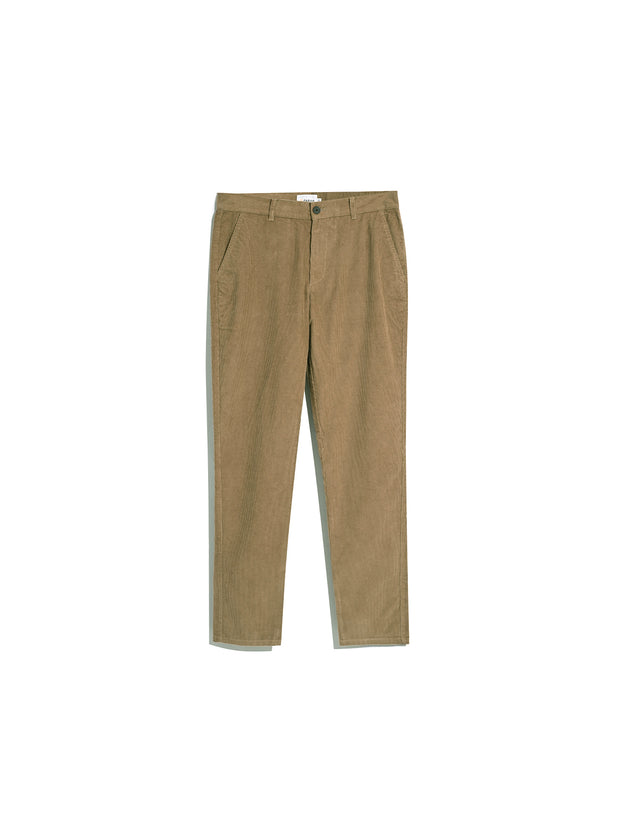 Elm Slim Fit Cord Trousers In Beige