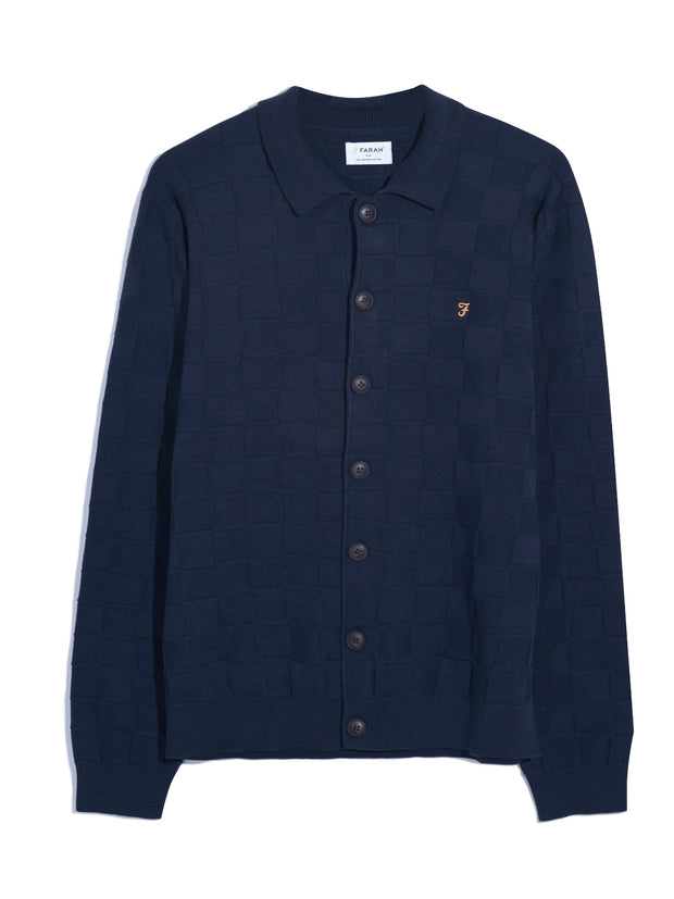 Trinity Cardigan In True Navy