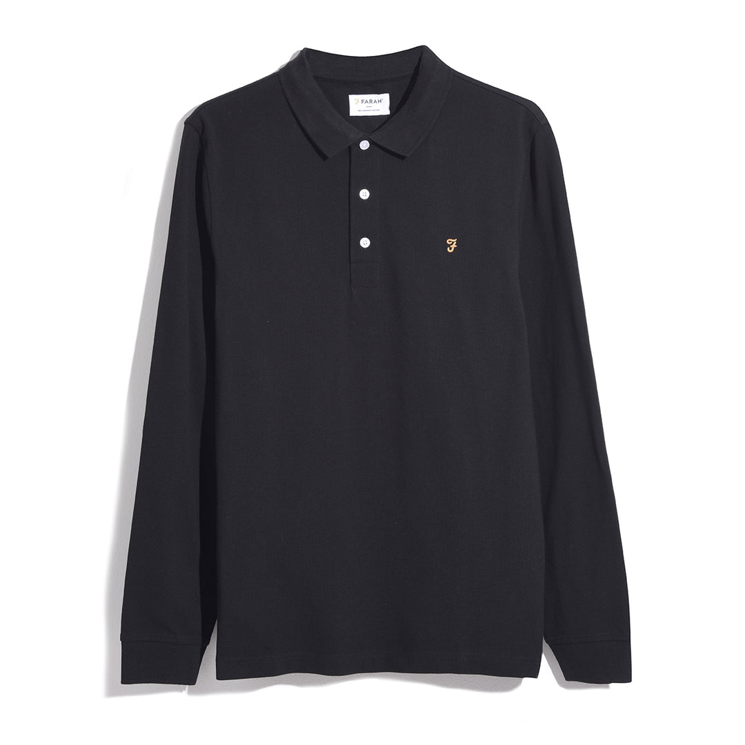 Farah black polo shirt best sale