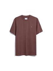 Danny Regular Fit T-Shirt In Dark Teak Marl