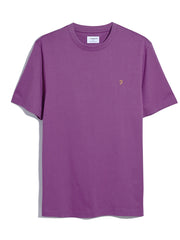 Danny Regular Fit Organic Cotton T-Shirt In Mulberry