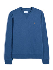 Tim Organic Cotton Crew Neck Sweatshirt In Cold Metal Marl