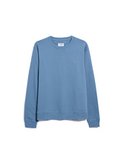 Tim Organic Cotton Crew Neck Sweatshirt In Para Blue