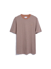 Wilmot Regular Fit Striped T-Shirt In Teak