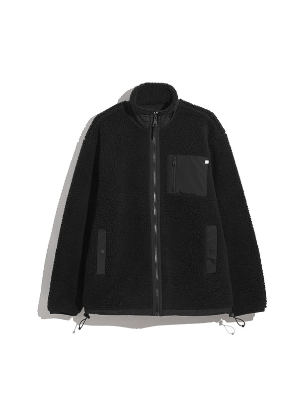 Bradley Full Zip Fleece In Black