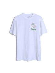 Timpson Regular Fit Organic Cotton Graphic T-Shirt In White