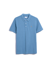 Blanes Organic Cotton Short Sleeve Polo Shirt In Para Blue