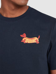 Devon Graphic T-Shirt In True Navy