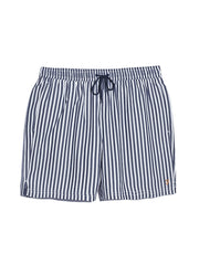 Colbert Stripe Seersucker Swim In True Navy