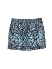 Colbert Floral Print Swim Shorts In True Navy