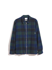 Fulbright Check Overshirt In Woodland Pine