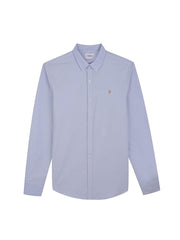 Brewer Chemise Oxford ajustée en coton biologique - Sky Blue