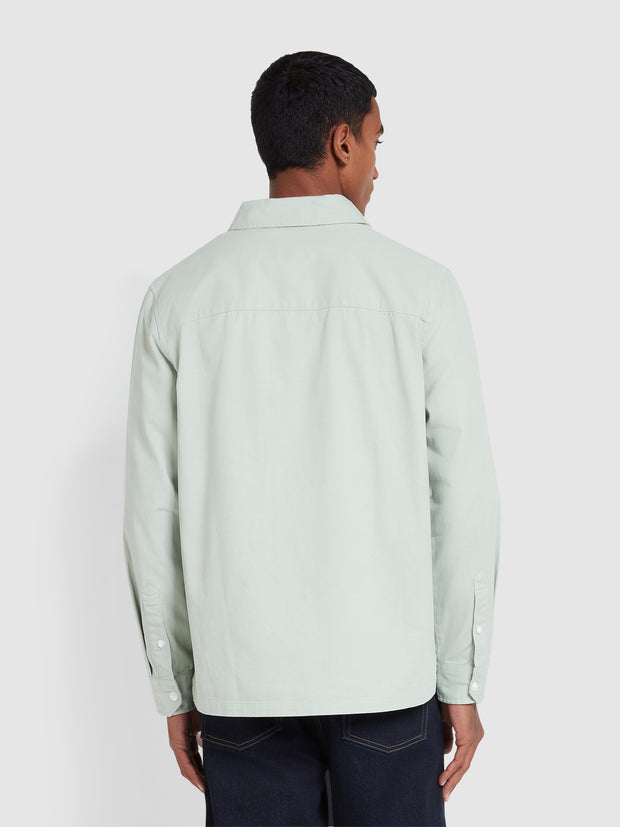 Leon Overshirt In Grove Green