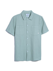 Judson Short Sleeve Waffle Shirt In Grove Green