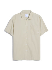 Ossie Short Sleeve Paper Touch Shirt In Hazelnut