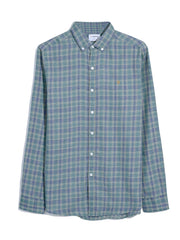 Hamilton Check Shirt In Mallard Green