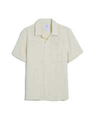 Fleet Short Sleeve Check Shirt In Cream