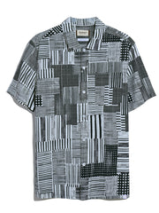 Chiltern Short Sleeve Archive Print Shirt In Black