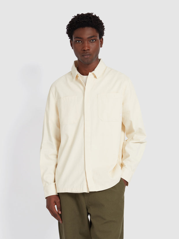 Leon Overshirt In Cream