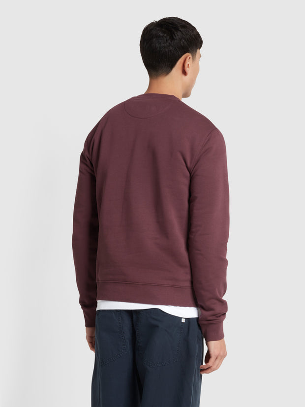 Hanbury Crew Neck Sweatshirt In Farah Red