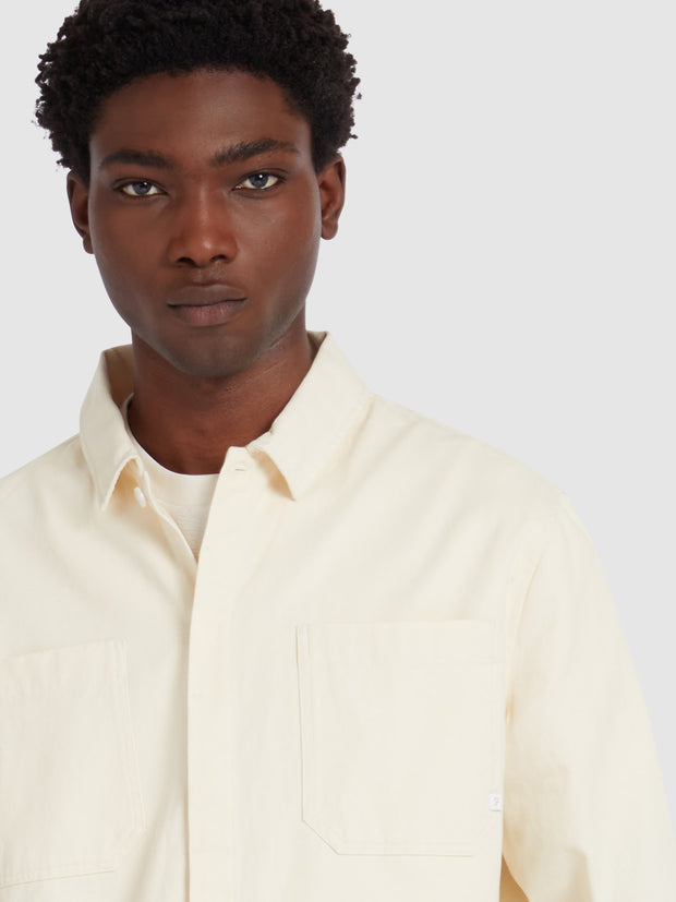 Leon Overshirt In Cream