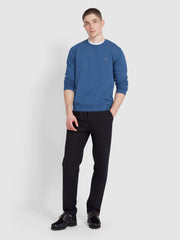 Tim Organic Cotton Crew Neck Sweatshirt In Cold Metal Marl