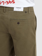 Hawk Chino Shorts In Olive Green