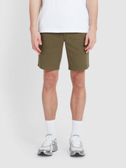 Hawk Chino Shorts In Olive Green