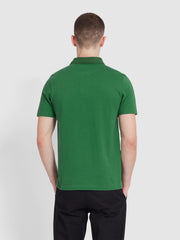 Forster Textured Polo Shirt In Green Meadow