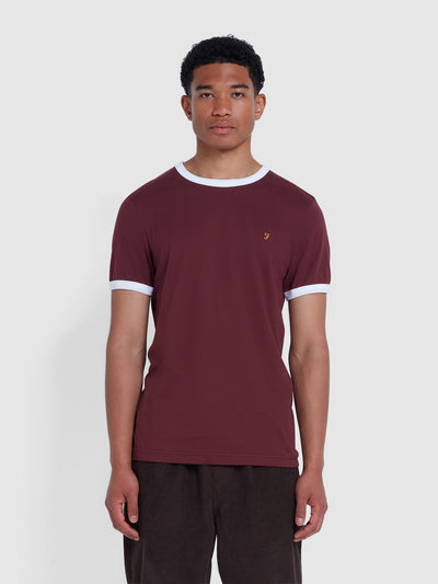 Fox Ringer T-Shirt In Farah Red