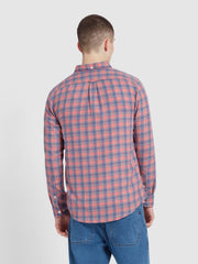 Hamilton Check Shirt In Red Russian