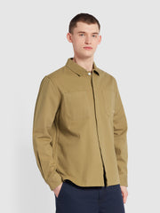 Leon Overshirt In True Khaki