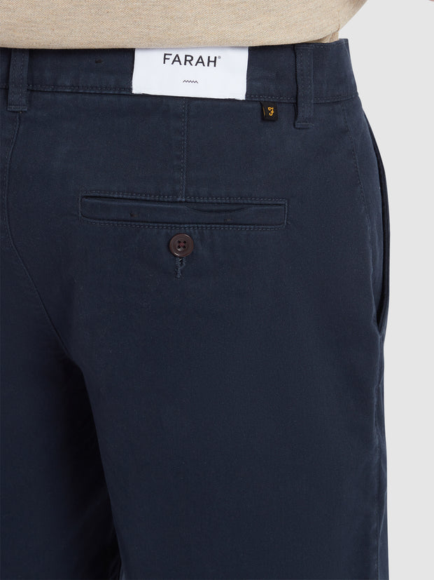 Hawk Chino Shorts In True Navy